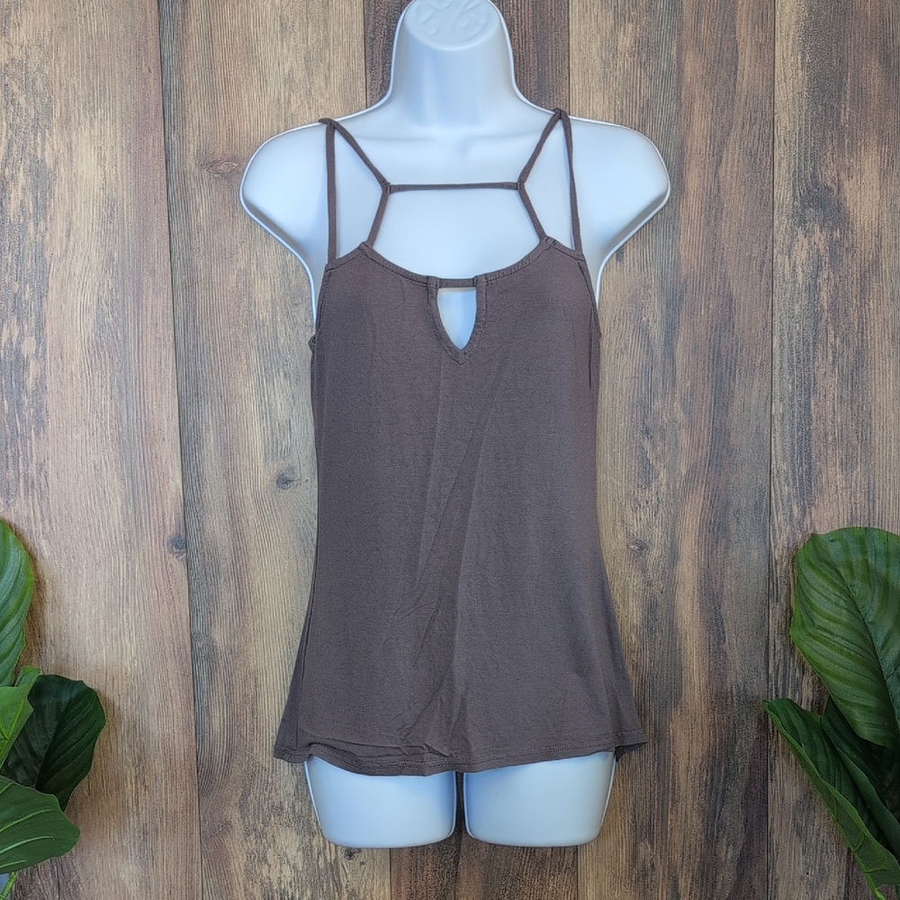 Red by BKE Gray Strappy Camisole Tank Top S              C565